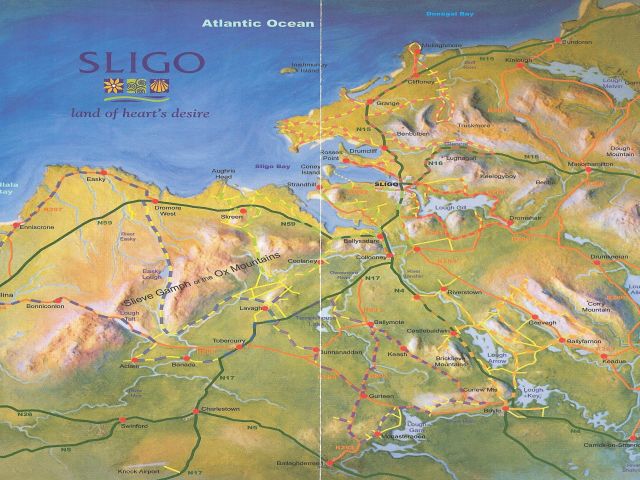 Irl Map of the Sligo coast